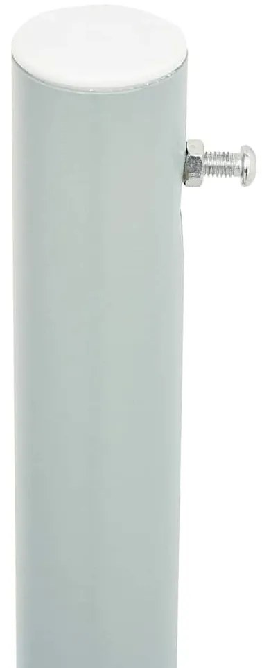 Toldo lateral retrátil para pátio 117x600 cm preto