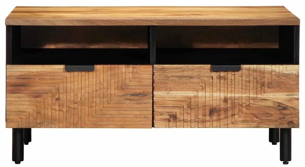 Mesa de Café vidaXL 80x54x40 cm Madeira de Acácia Sólida