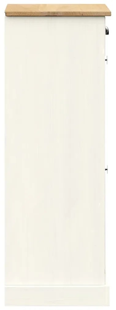 Sapateira VIGO 60x35x96 cm madeira de pinho maciça branco