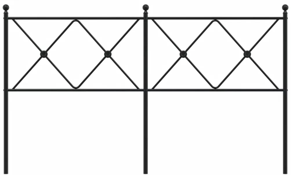 Cabeceira de cama 160 cm metal preto