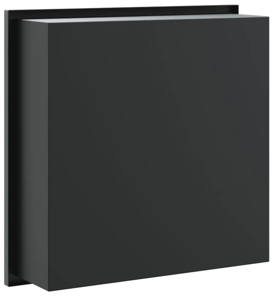 Nicho parede p/ duche 32x32x9 cm aço inoxidável preto mate