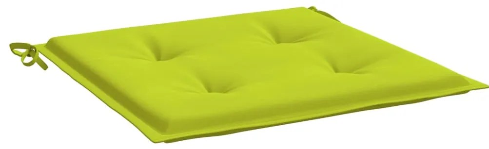 Almofadões cadeiras jardim 4pcs tecido oxford verde brilhante