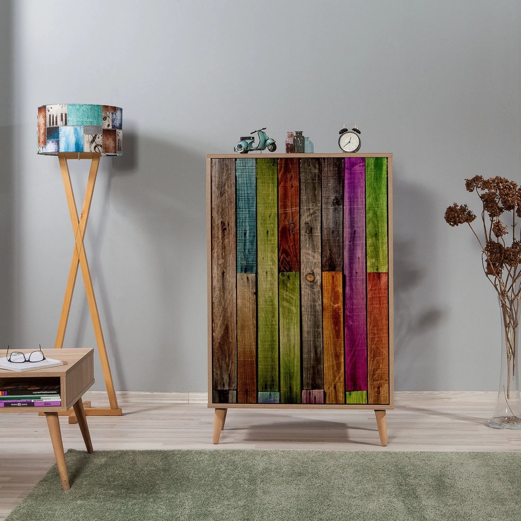 **** Armário Multiuso Multibox – Carvalho Sonoma – 80x127x36 cm

**