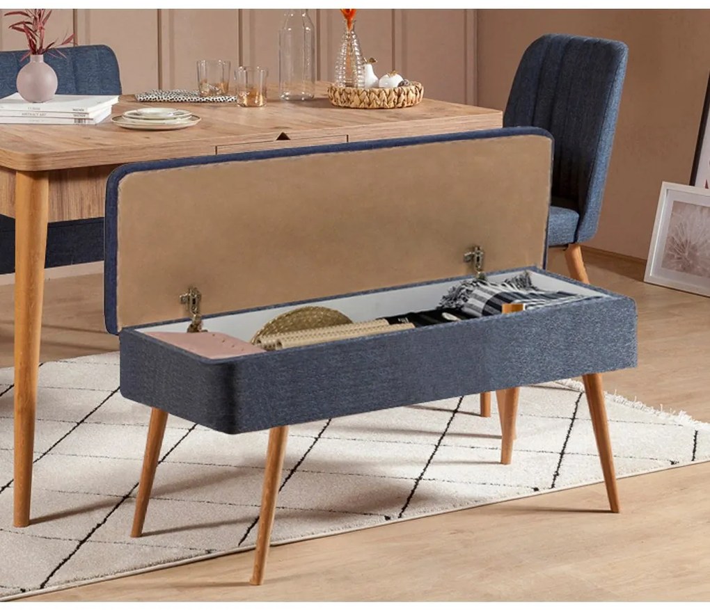 Conjunto de Mesa de Jantar Extensível e Cadeiras Vina – Pinho Atlântic