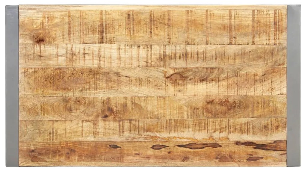 Mesa de centro 110x60x40 cm madeira de mangueira áspera