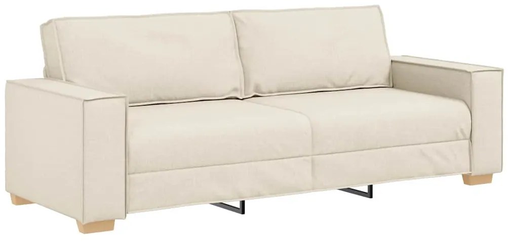 Sofá de 3 lugares vidaXL em Linho de 180 cm