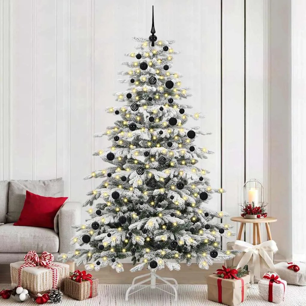 vidaXL Árvore de Natal Articulada Artificial Branco 240 cm PE e PVC