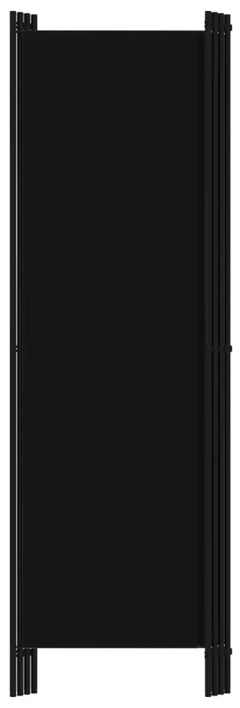 Divisória de quarto com 4 painéis 200x180 cm preto