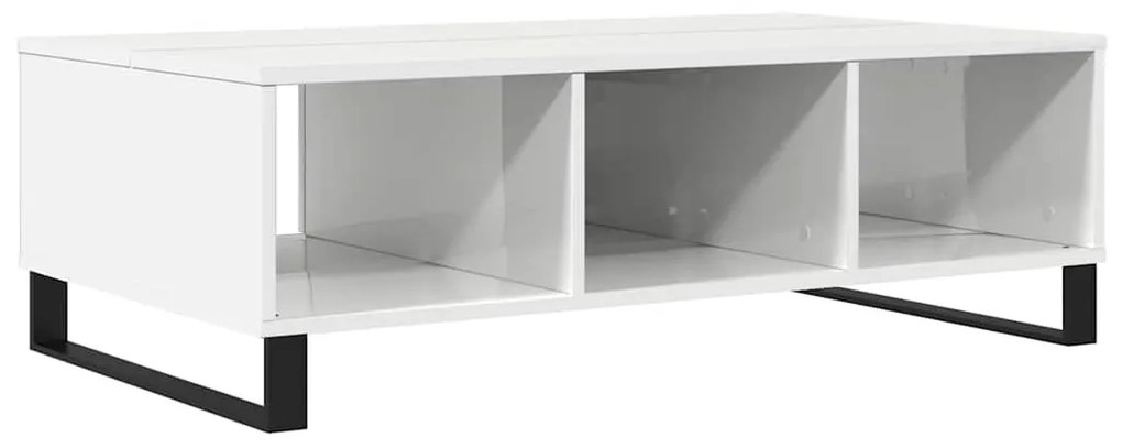 Mesa de Centro Portucale - Branco Brilhante - Design Moderno