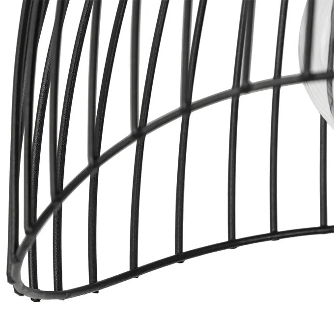 Candeeiro de teto design preto 20cm - Pua