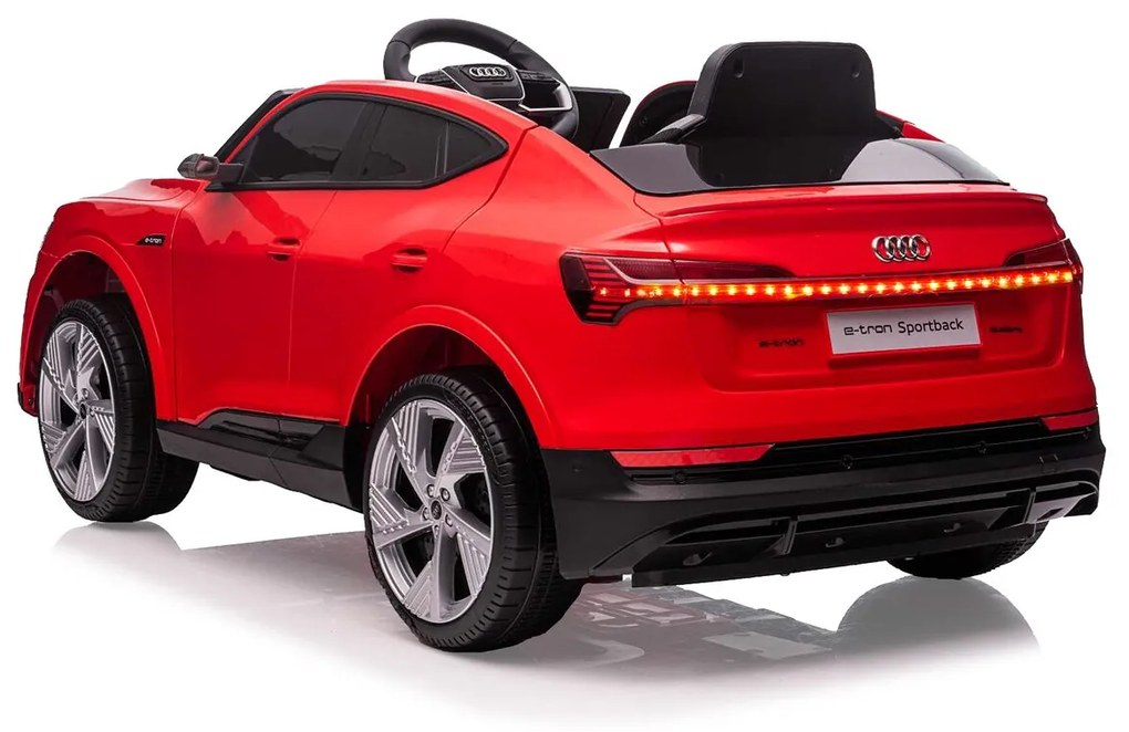 Carro elétrico para crianças Audi e-tron Sportback vermelho 12V 2,4GHz