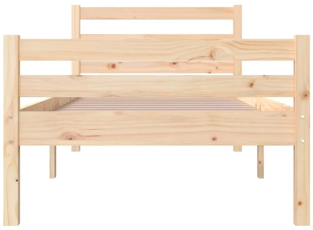 Estrutura de cama 90x200 cm madeira maciça