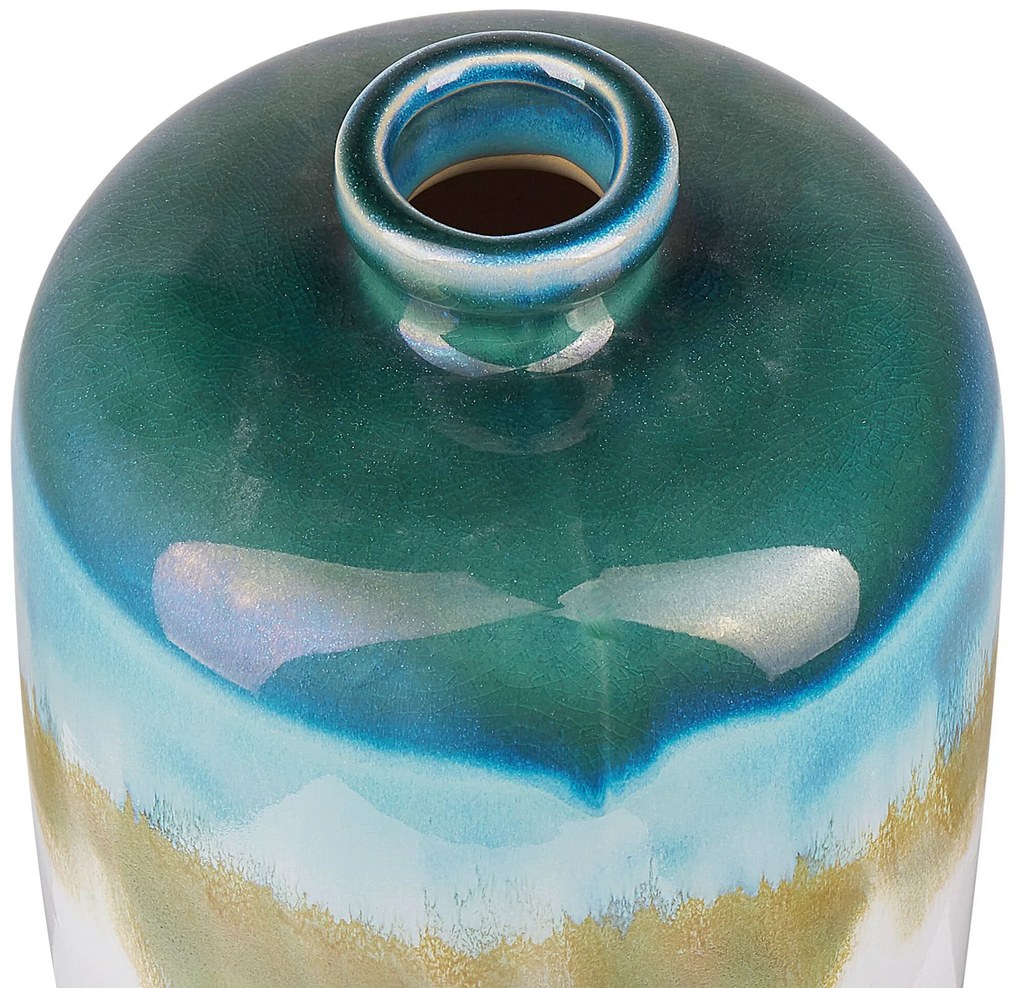 Vaso de flores multicolorido 22 cm COLOSSE Beliani