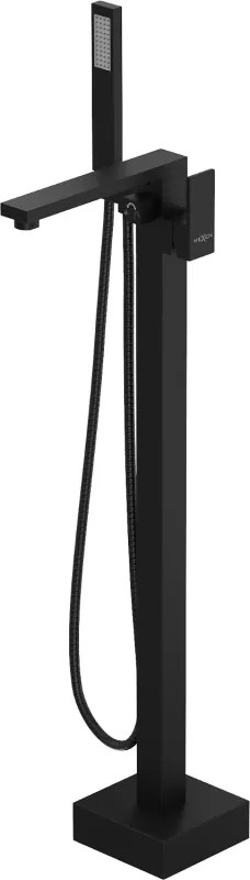 Mexen Urano torneira de banheira independente, preta - 75233-70