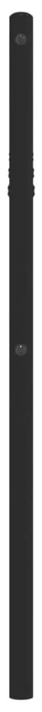 Cabeceira de cama 75 cm metal preto