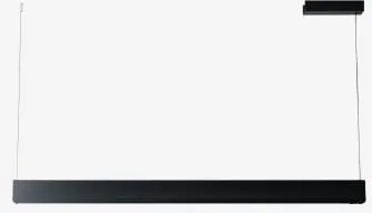 Lâmpada De Teto Suspensa Linear Led 120 Cm Em Alumínio Mairen Preto - Sklum