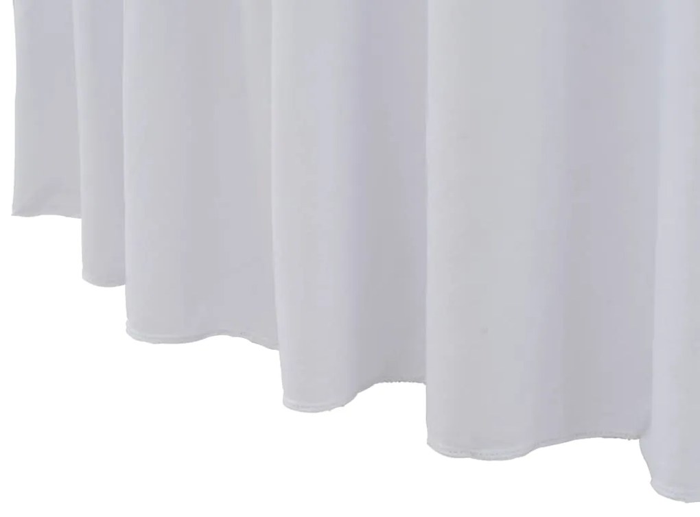 Capa extensível para mesa c/ camilha 2 pcs 150x74 cm branco