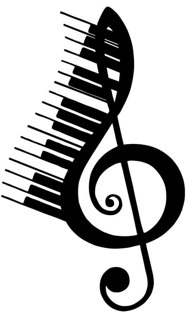 Acessório Decorativo de Parede Musical – Preto – 42 x 69 cm