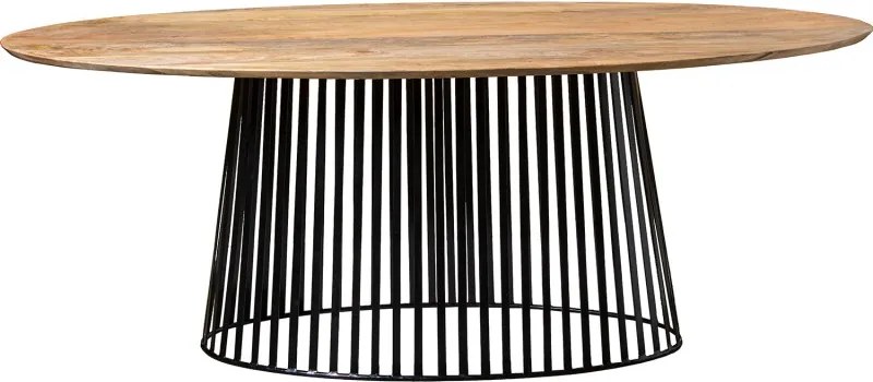 Mesa 83671 (200x100cm | Madeira Mango + Metal)