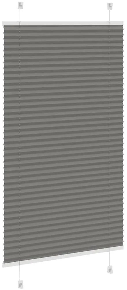 Antracite Plissada Cega 80x150 cm Largura Tecido 79,4 cm