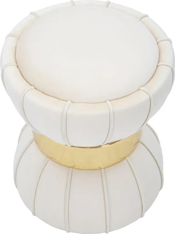 BANCO FLOWER Ø 40X44 CM CREME