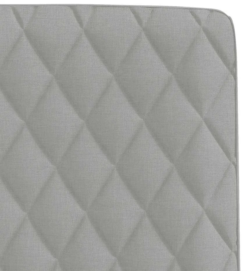 Cadeiras de jantar 6 pcs tecido cinza nuvem