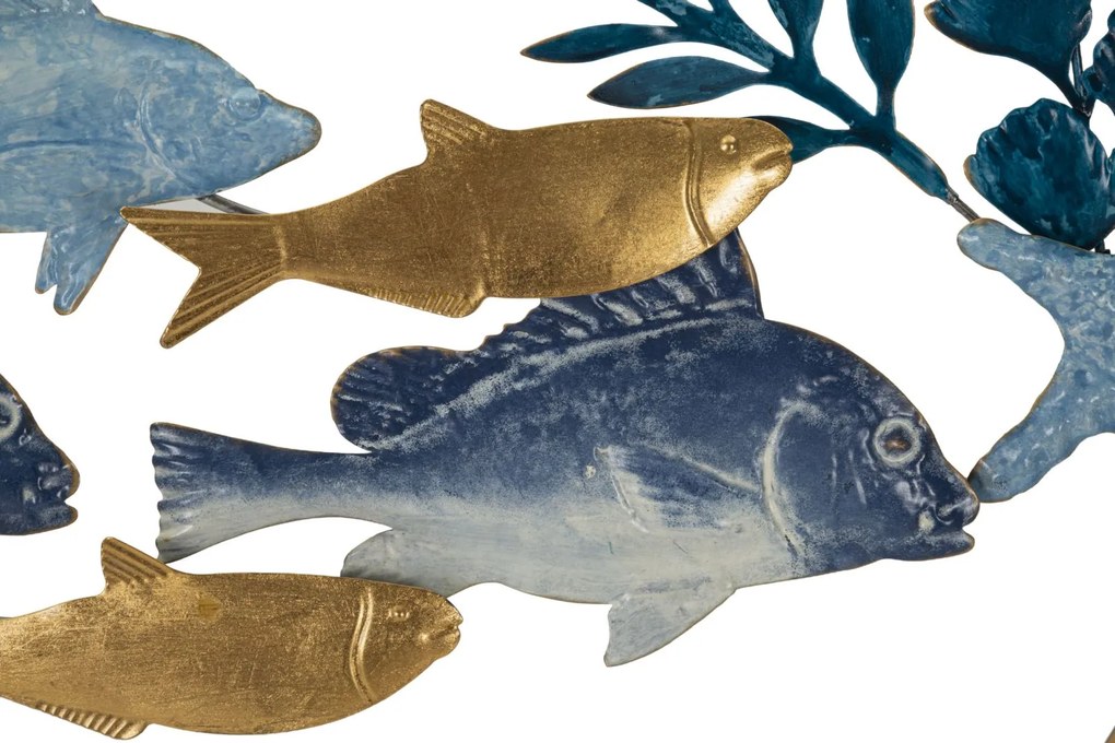 PAINEL DE FERRO DE PAREDE MARINHA 77X5X63 CM MULTICOLORIDO