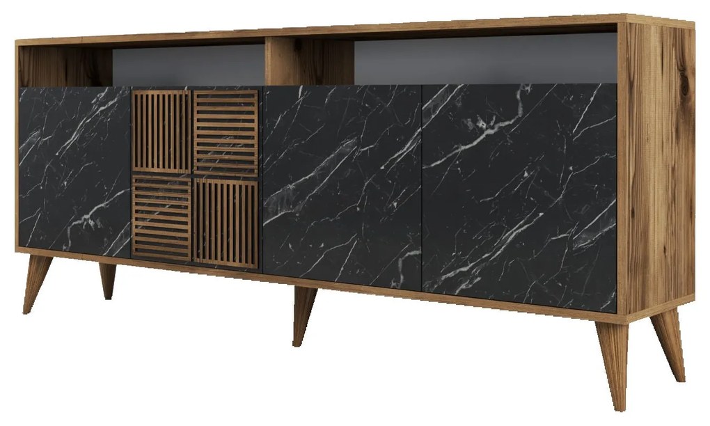 Console Milan – Walnut Black – 180 cm x 78 cm x 35 cm