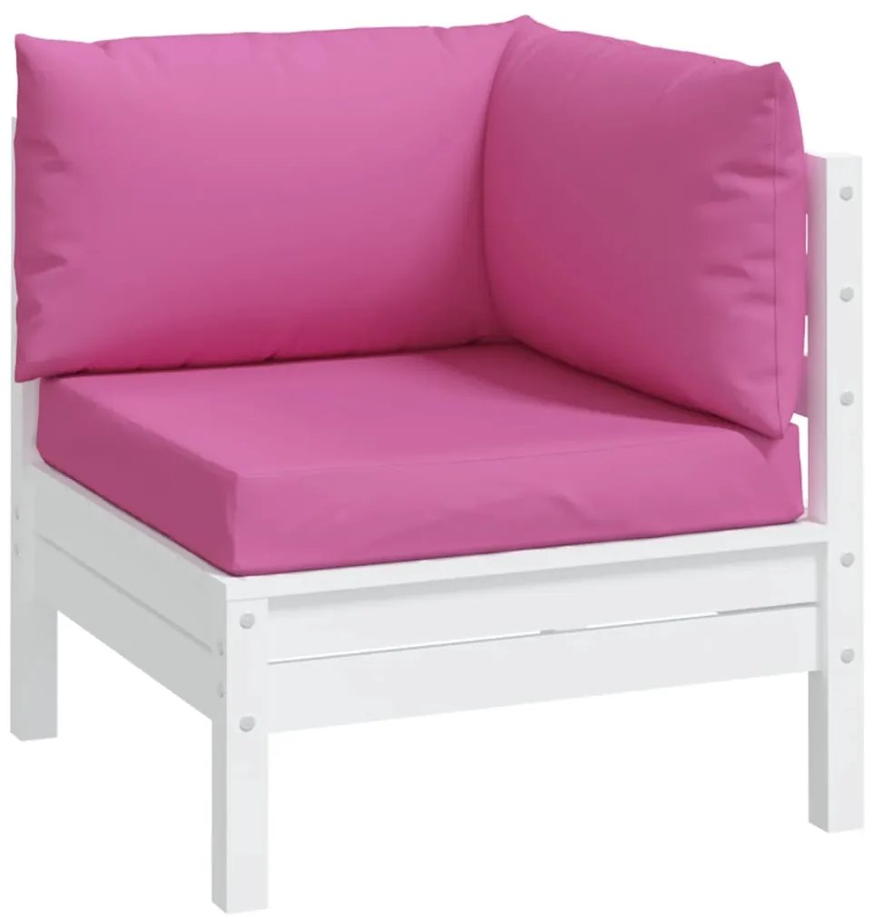 Almofadões p/ móveis de paletes 3 pcs tecido oxford rosa