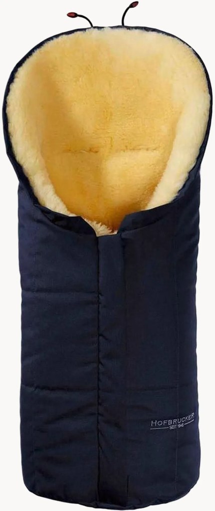 Saco-cama para carrinho e cadeira de bebé em pele de cordeiro Eskimo
