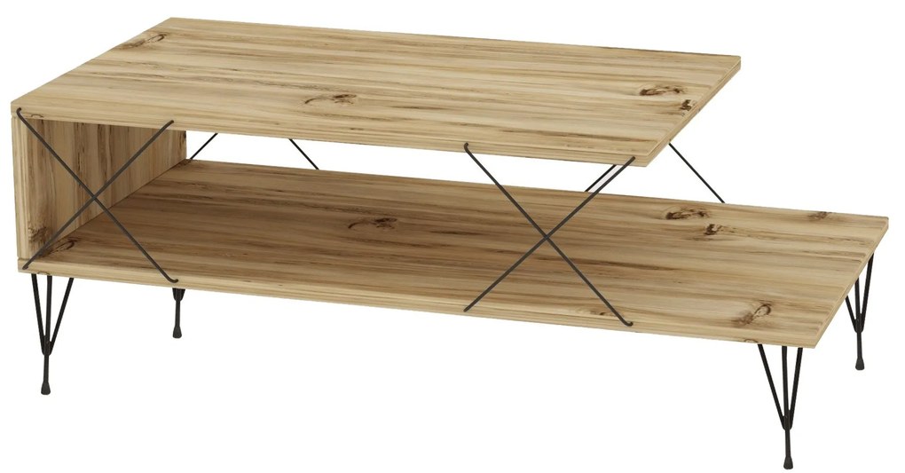 Mesa de Centro Loire – Carvalho – 100 cm x 40 cm x 50 cm