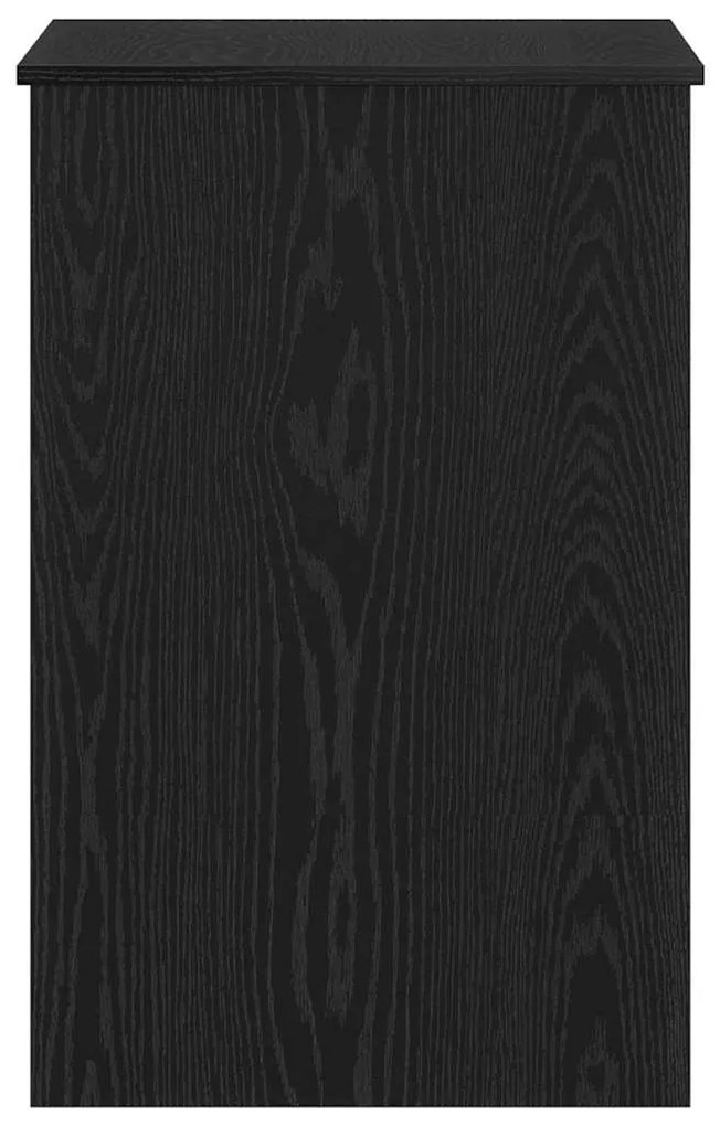 Mesa vidaXL Preta de Carvalho 100x50x76 cm em Madeira Envernizada