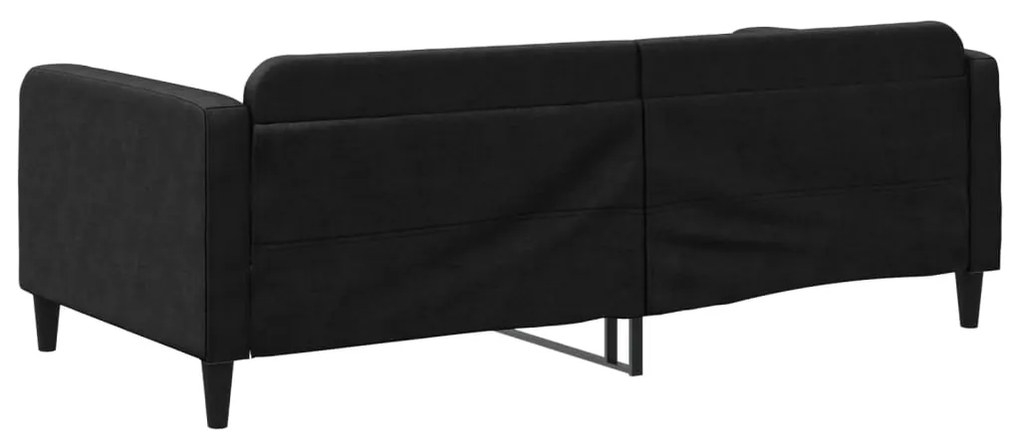 Sofá-cama 100x200 cm tecido preto