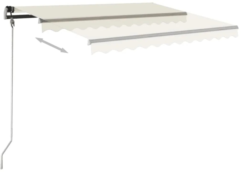 Toldo automático independente 450x350 cm cor creme
