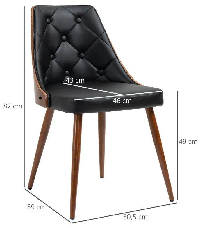 Conjunto de 2 Cadeiras Udinni - Design Moderno