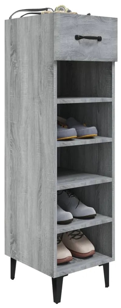 Sapateira 30x35x105 cm derivados de madeira cinzento sonoma