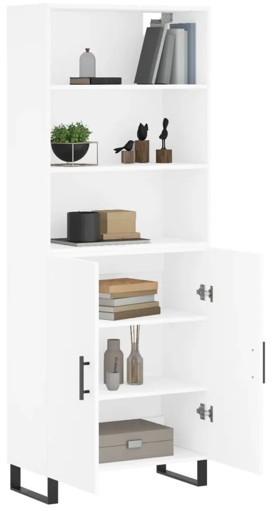 Armário alto 69,5x34x180 cm derivados de madeira branco