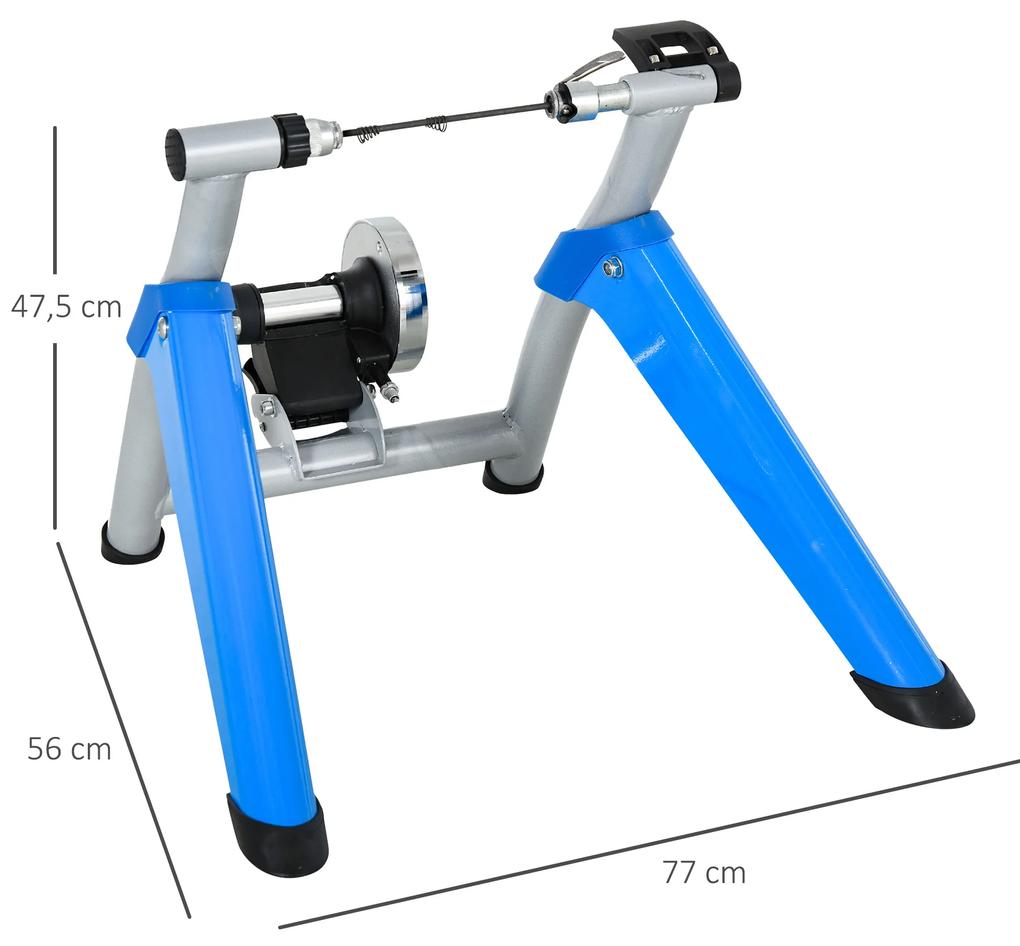 Rolo de Bicicleta com Resistência Ajustável de 8 Níveis 77x56x47,5 cm Azul