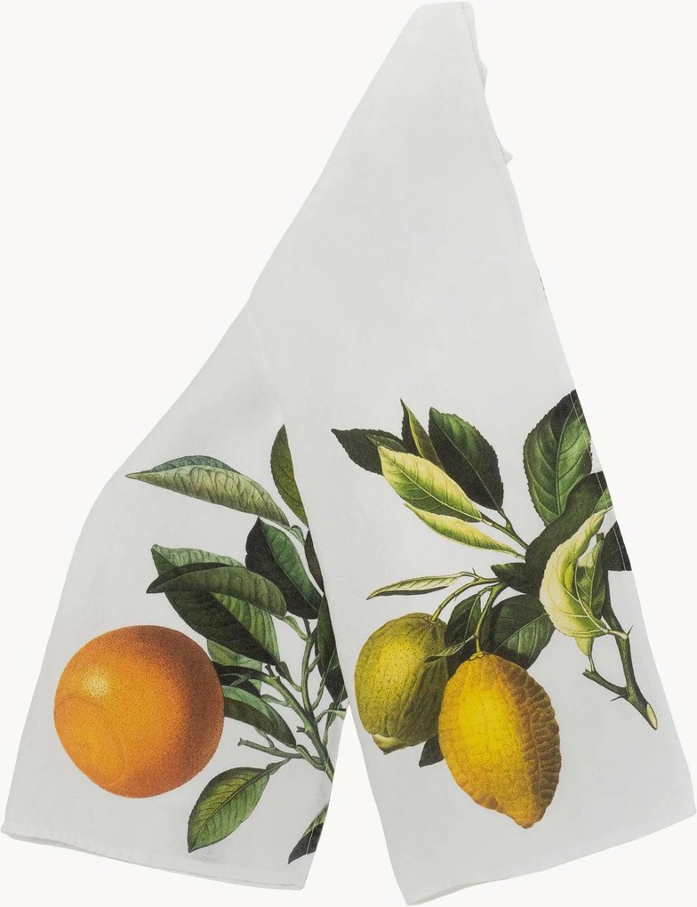 Panos de cozinha em linho Orange & Lemon, conjunto de 2