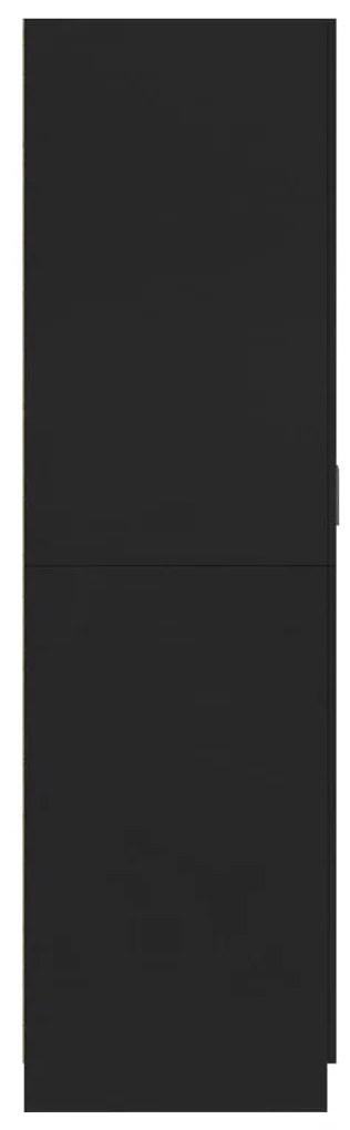 Roupeiro 80x52x180 cm derivados de madeira preto