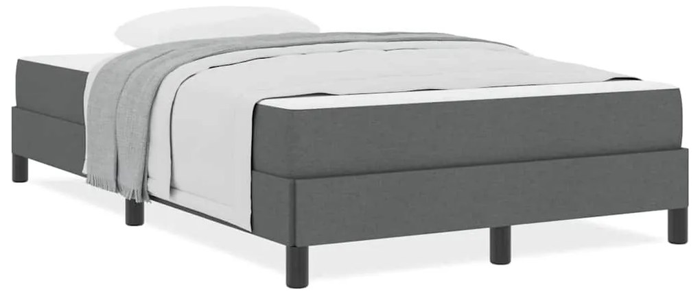Cama Box Outros Cinzento escuro 120 x 190 cm tecido