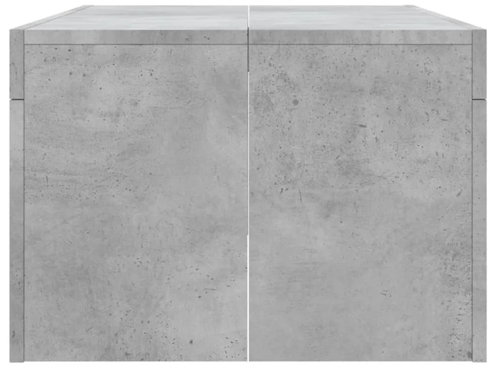 Mesa de centro 102x50x36 madeira processada cinza cimento