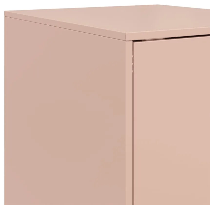 Aparador 34,5x39x107 cm aço rosa