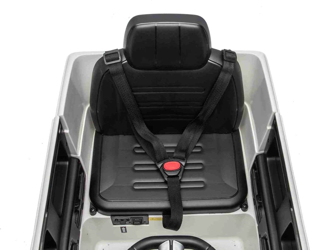 Carro elétrico Crianças 3 a 7 anos Mercedes-Benz 12V G580 Bateria Lìtio, controlo Remoto Branco