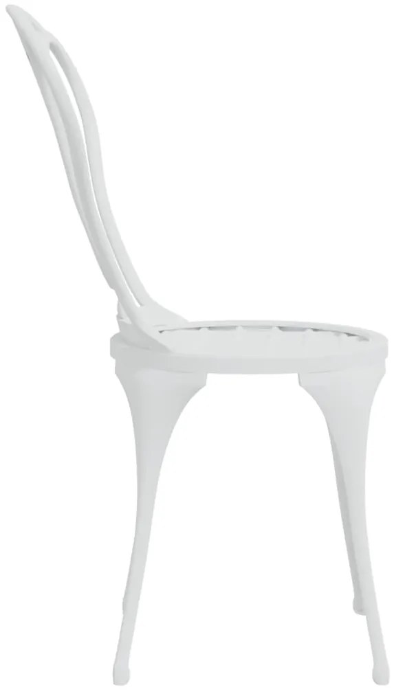 3 pcs conjunto de bistrô alumínio fundido branco
