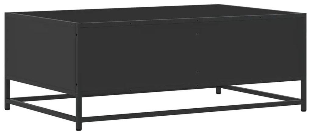 Mesa de centro 90x57x35 cm derivados de madeira/metal preto
