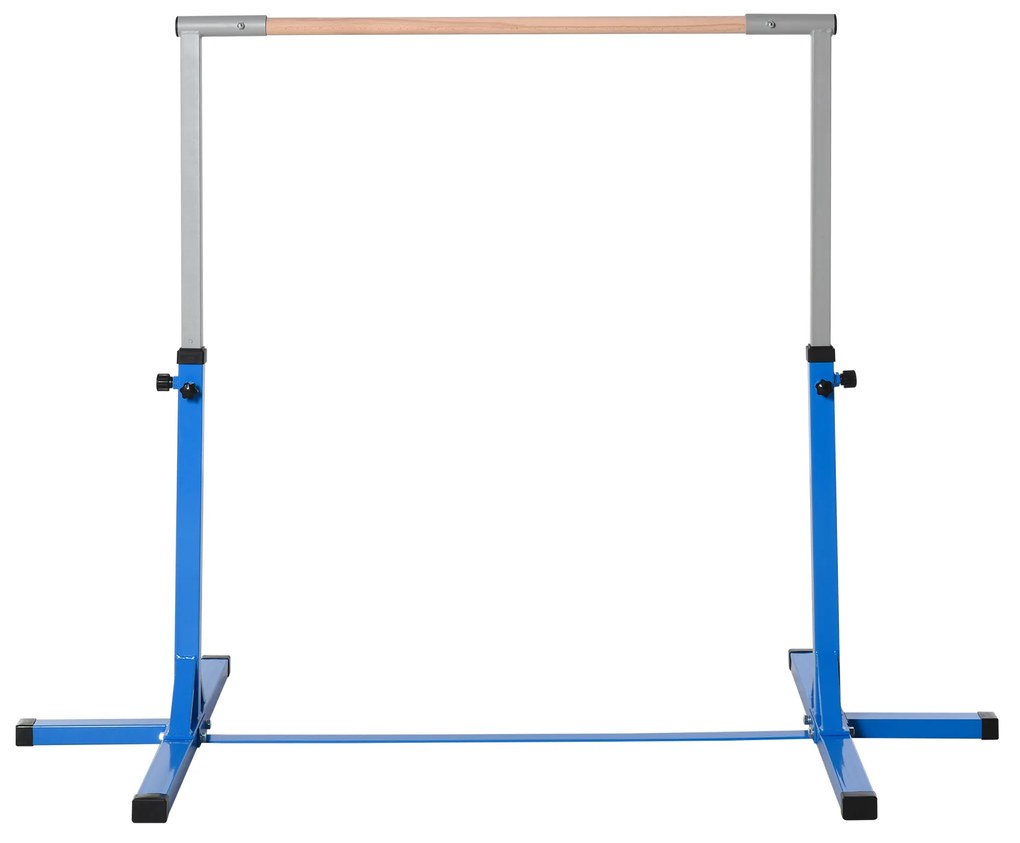 Barra de Ginástica para Crianças com Altura Ajustável 92-150 cm Barra Horizontal de Ginástica 197x121x150 cm Azul