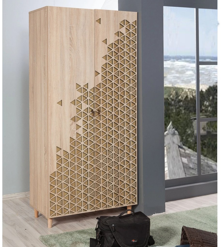 Guarda-roupa Stil – Carvalho Sonoma – 90 cm x 192 cm x 52 cm