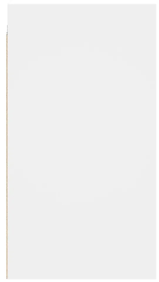 Armário de parede c/ portas de vidro 68x37x68,5 cm branco