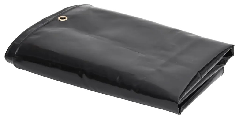 vidaXL Lona 650 g/m² 4x5 m preto